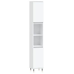 Set Mobili da Bagno 3 pz Bianco in Legno Multistrato 3190291