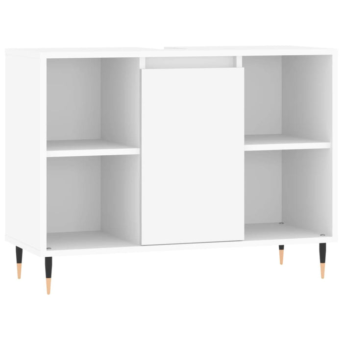 Set Mobili da Bagno 3 pz Bianco in Legno Multistrato 3190291