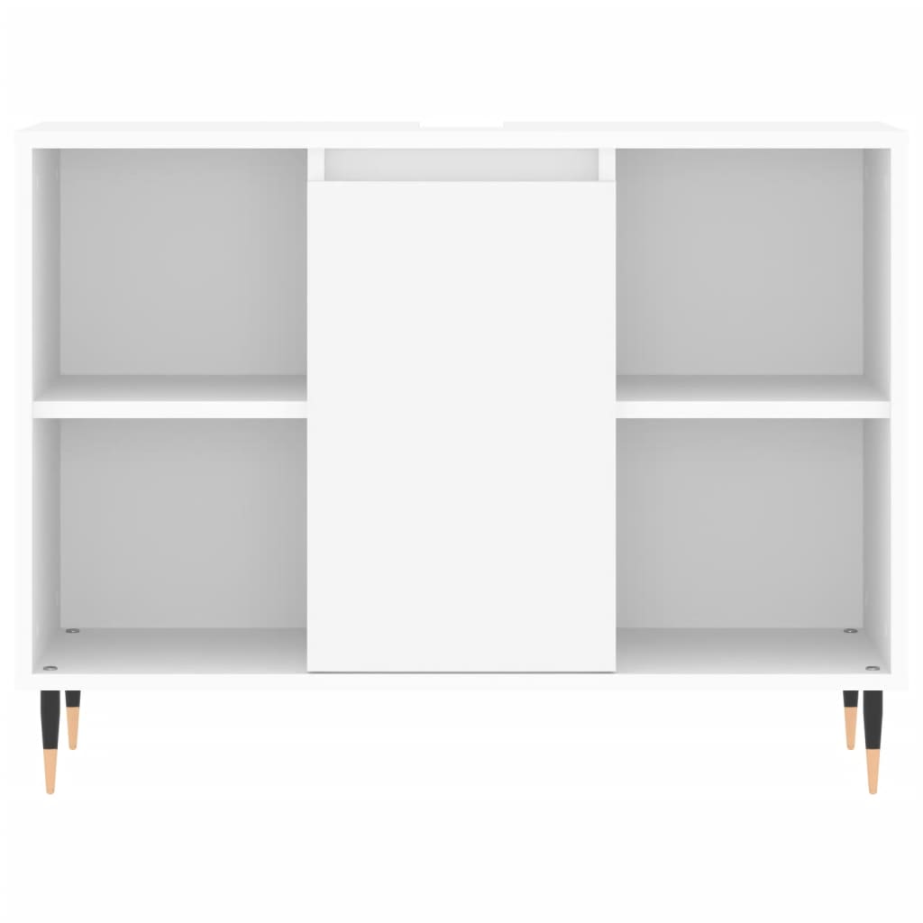 Set Mobili da Bagno 3 pz Bianco in Legno Multistrato 3190291