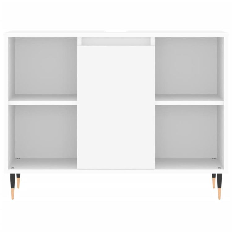 Set Mobili da Bagno 3 pz Bianco in Legno Multistrato 3190291