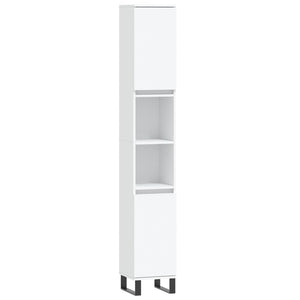 Set Mobili da Bagno 3 pz Bianco in Legno Multistrato 3190307