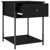 Comodino Nero 44x45x58 cm in Legno Multistrato 825843