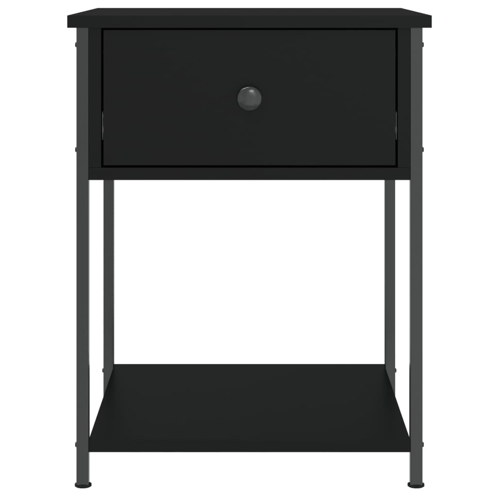 Comodino Nero 44x45x58 cm in Legno Multistrato 825843