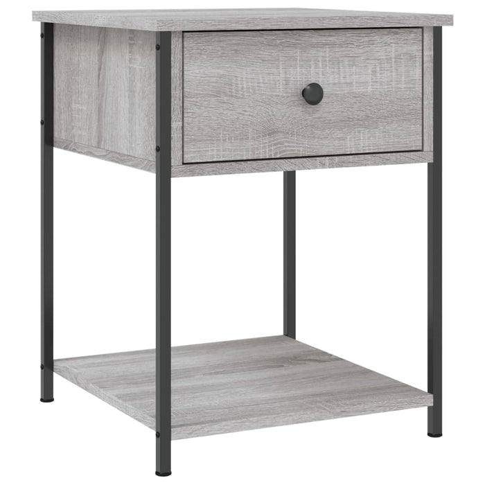 Comodino Grigio Sonoma 44x45x58 cm in Legno Multistrato 825849