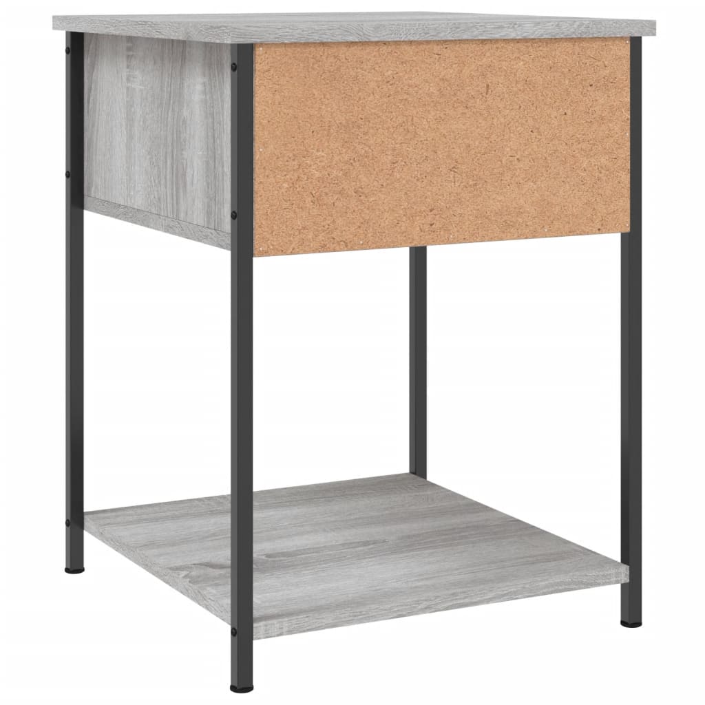 Comodino Grigio Sonoma 44x45x58 cm in Legno Multistrato 825849