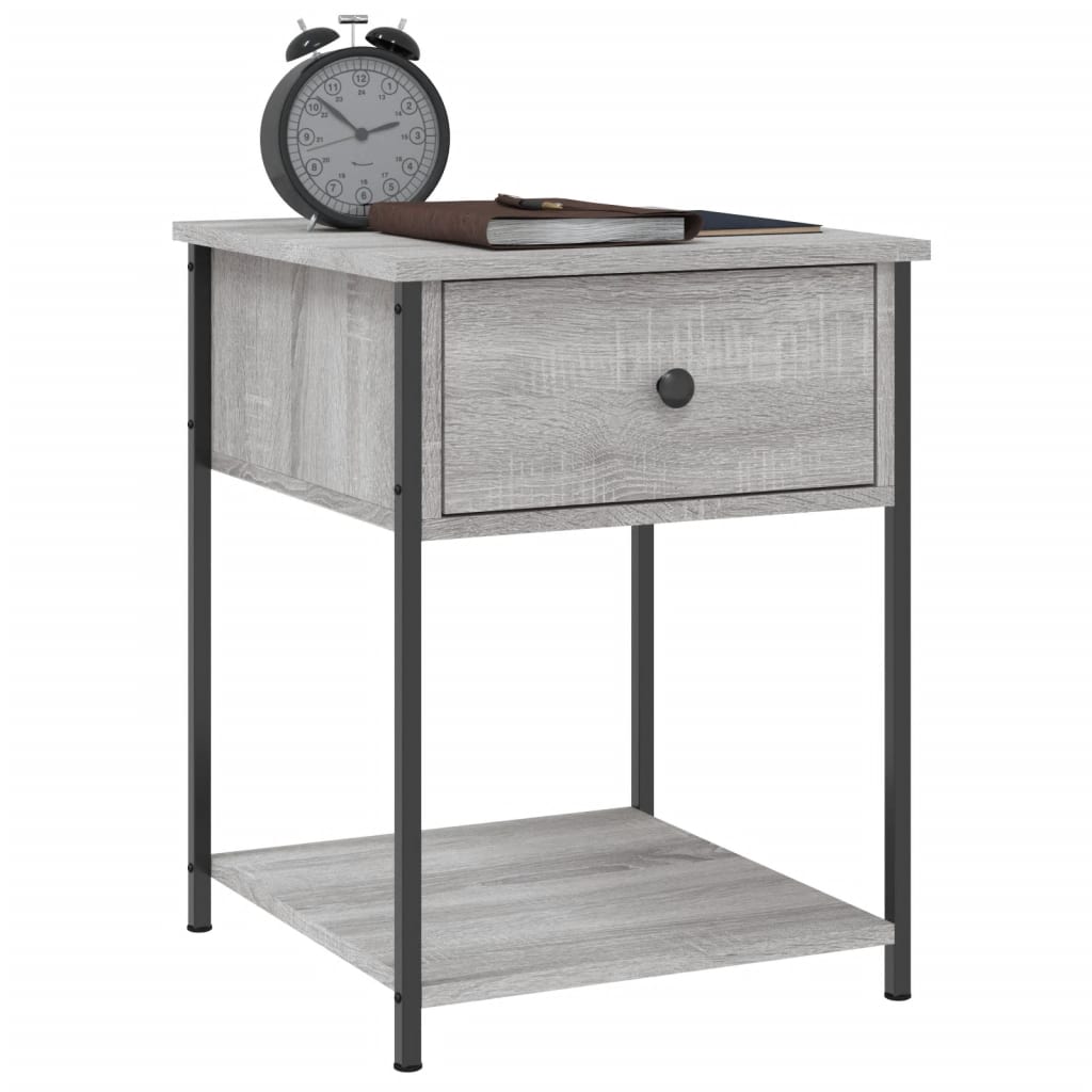 Comodini 2 pz Grigio Sonoma 44x45x58 cm in Legno Multistrato 825850