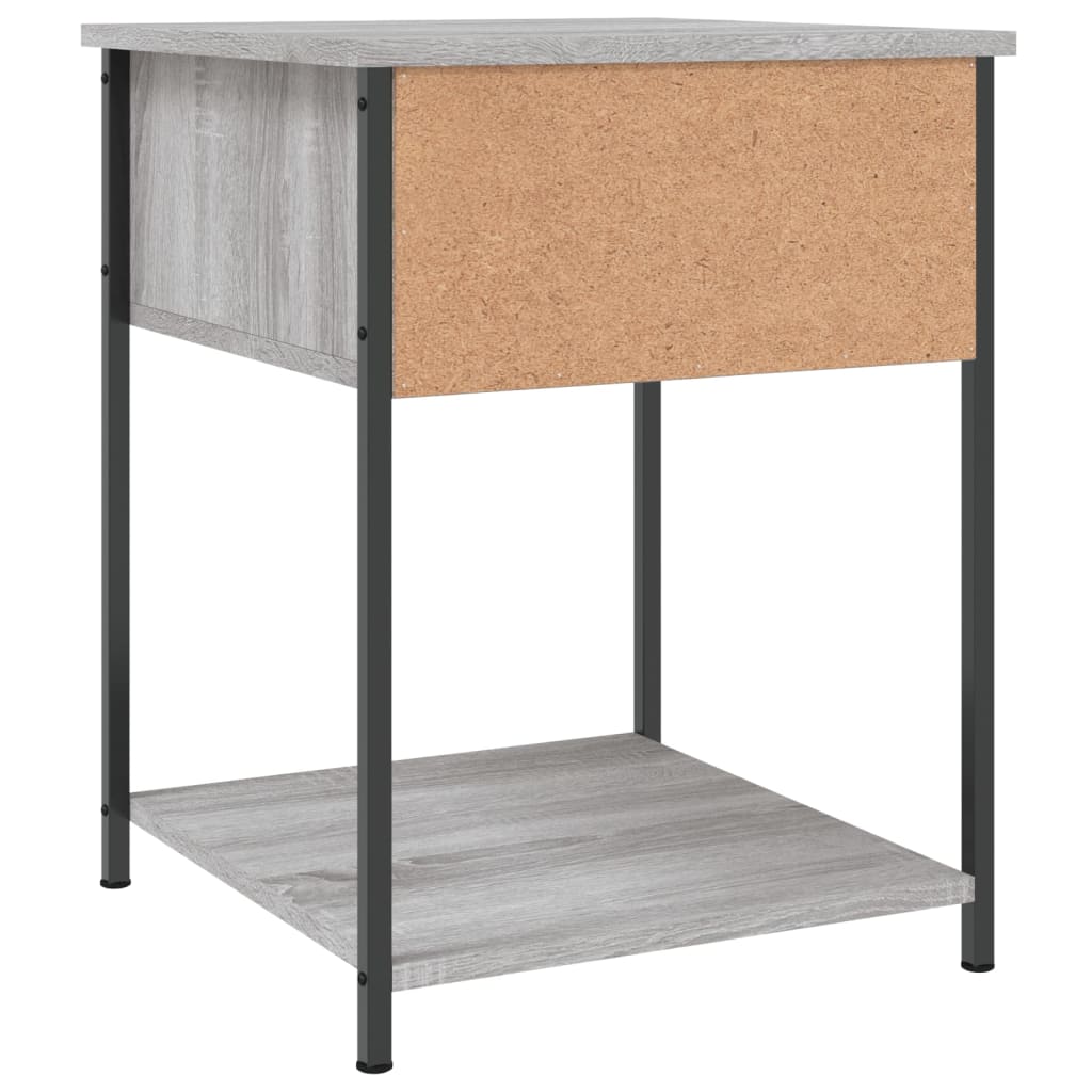 Comodini 2 pz Grigio Sonoma 44x45x58 cm in Legno Multistrato 825850