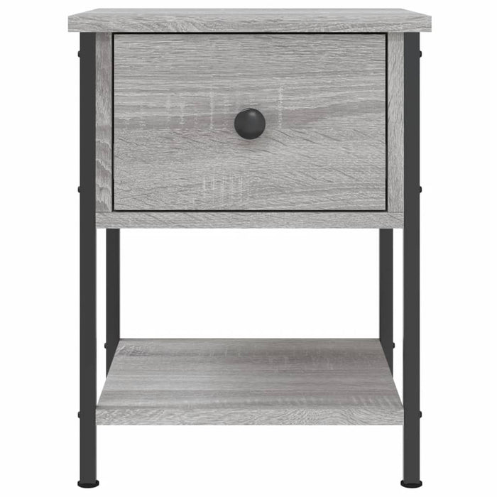 Comodino Grigio Sonoma 34x35,5x45 cm in Legno Multistrato 825859