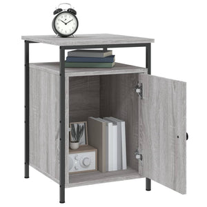 Comodino Grigio Sonoma 40x42x60 cm in Legno Multistrato 825869