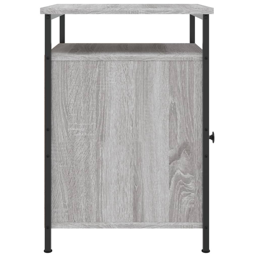 Comodino Grigio Sonoma 40x42x60 cm in Legno Multistrato 825869