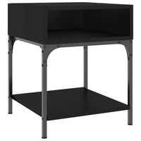 Comodino Nero 40x41x50 cm in Legno Multistrato 825873