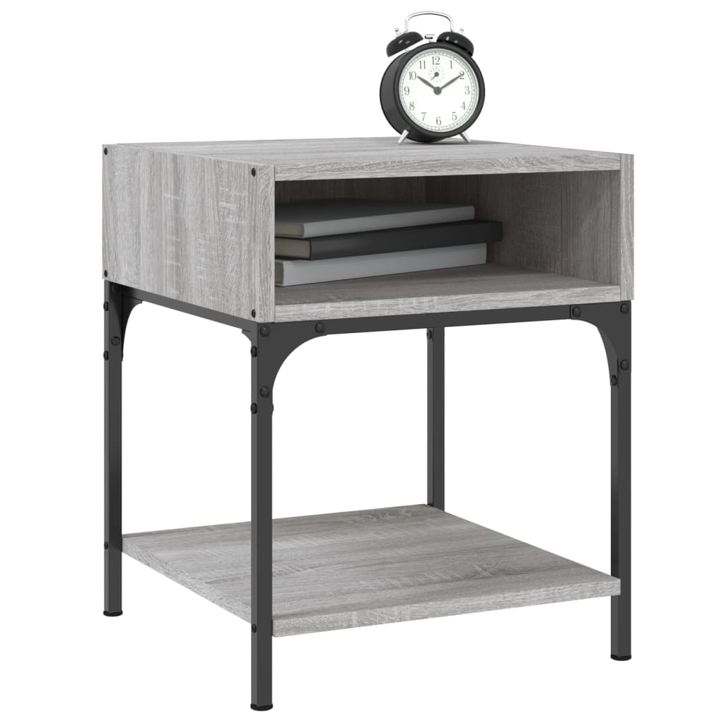 Comodini 2 pz Grigio Sonoma 40x41x50 cm in Legno Multistratocod mxl 129915