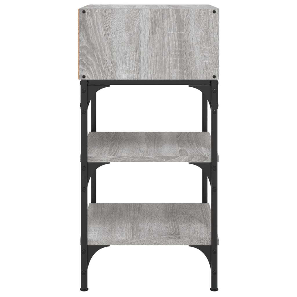 Comodini 2 pz Grigio Sonoma 35x34,5x70 cm in Legno Multistrato 825890