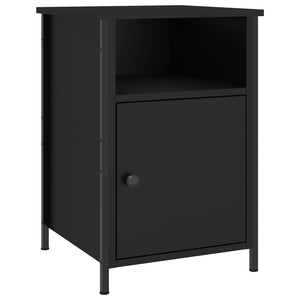 Comodino Nero 40x42x60 cm in Legno Multistratocod mxl 126292