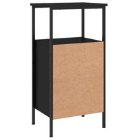 Comodini 2 pz Neri 41x31x80 cm in Legno Multistrato 825924