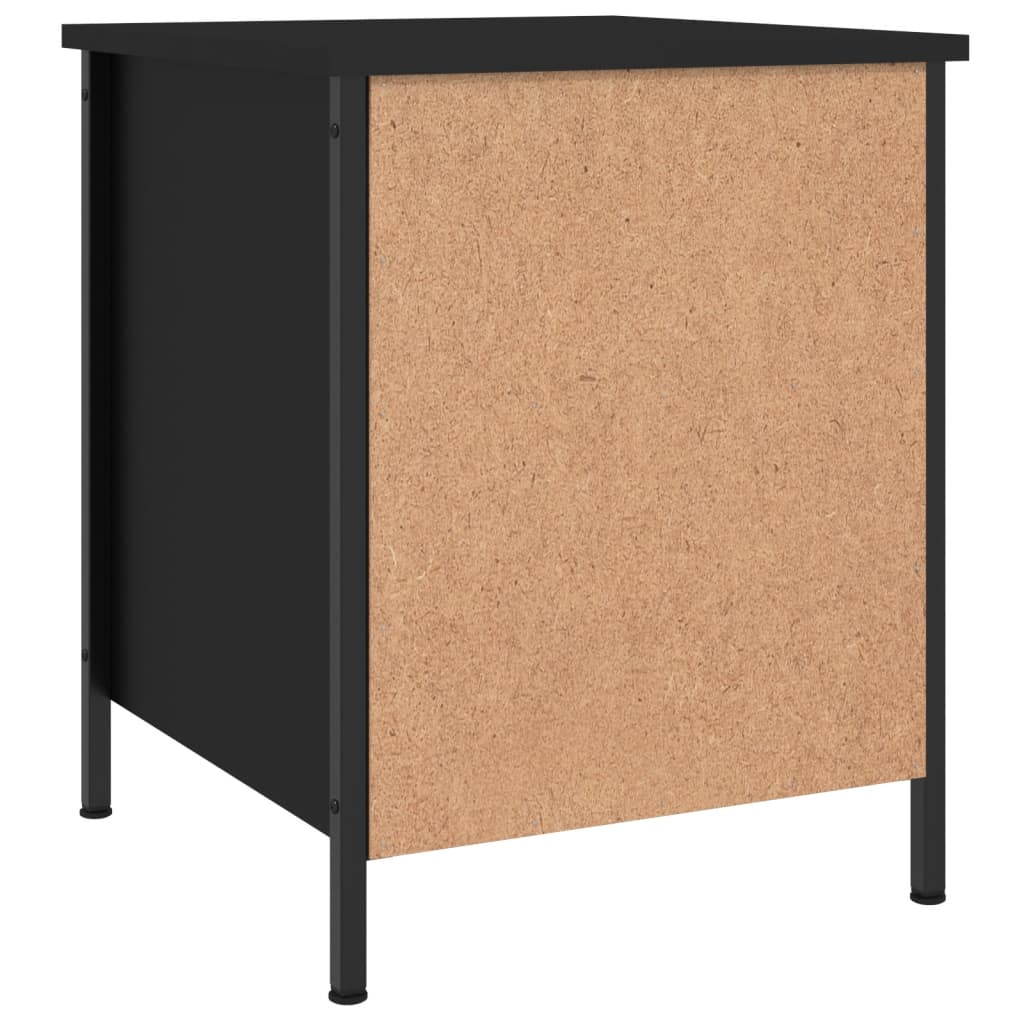 Comodini 2 pz Neri 40x42x50 cm in Legno Multistrato 825934