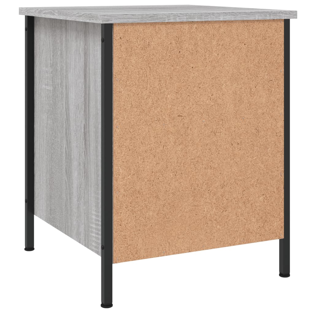 Comodino Grigio Sonoma 40x42x50 cm in Legno Multistrato 825939