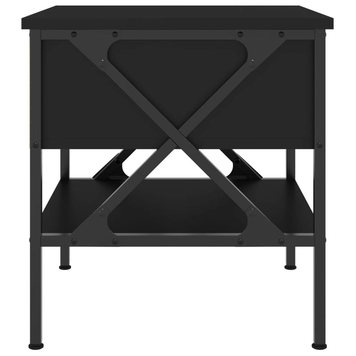 Comodino Nero 40x42x45 cm in Legno Multistrato 825953