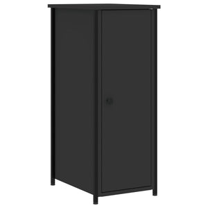 Comodino Nero 32x42x80 cm in Legno Multistratocod mxl 103395