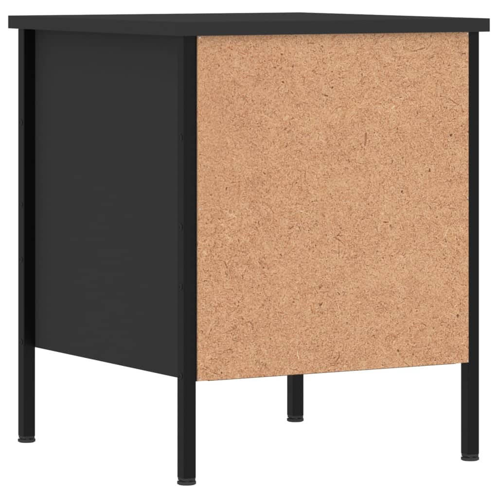 Comodini 2 pz Neri 40x42x50 cm in Legno Multistrato 825984