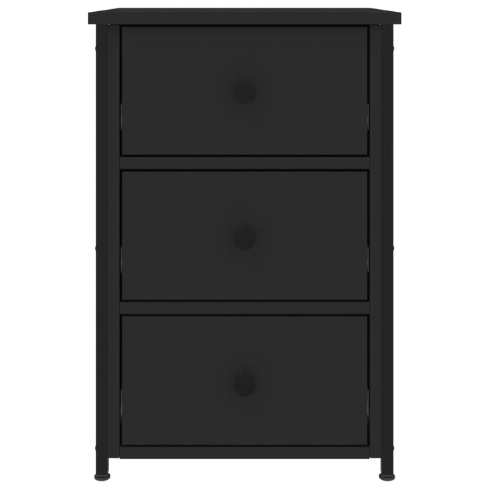 Comodino Nero 40x36x60 cm in Legno Multistrato 825993