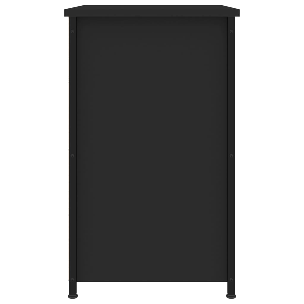 Comodino Nero 40x36x60 cm in Legno Multistrato 825993