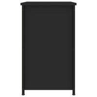 Comodino Nero 40x36x60 cm in Legno Multistrato 825993