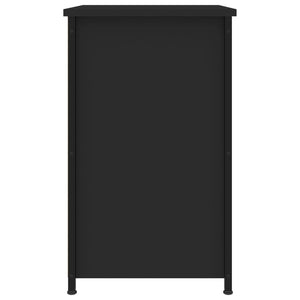 Comodino Nero 40x36x60 cm in Legno Multistrato 825993