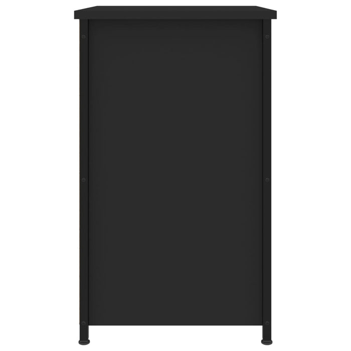 Comodino Nero 40x36x60 cm in Legno Multistrato 825993