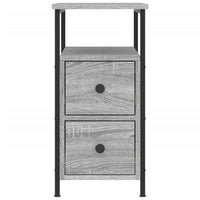 Comodini 2 pz Grigio Sonoma 30x60x60 cm in Legno Multistrato 826070