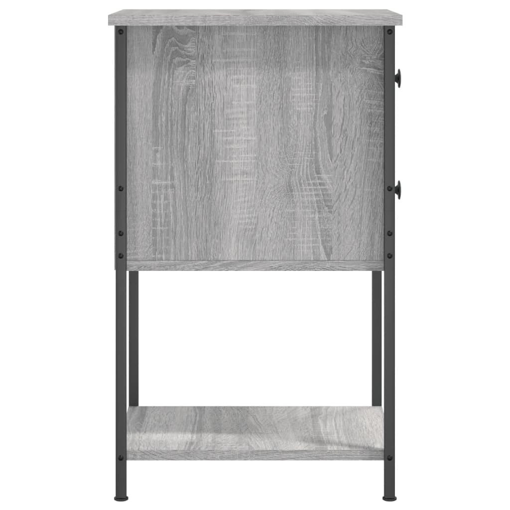 Comodini 2 pz Grigio Sonoma 32x42x70 cm in Legno Multistrato 826100