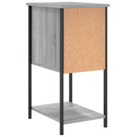 Comodini 2 pz Grigio Sonoma 32x42x70 cm in Legno Multistrato 826100