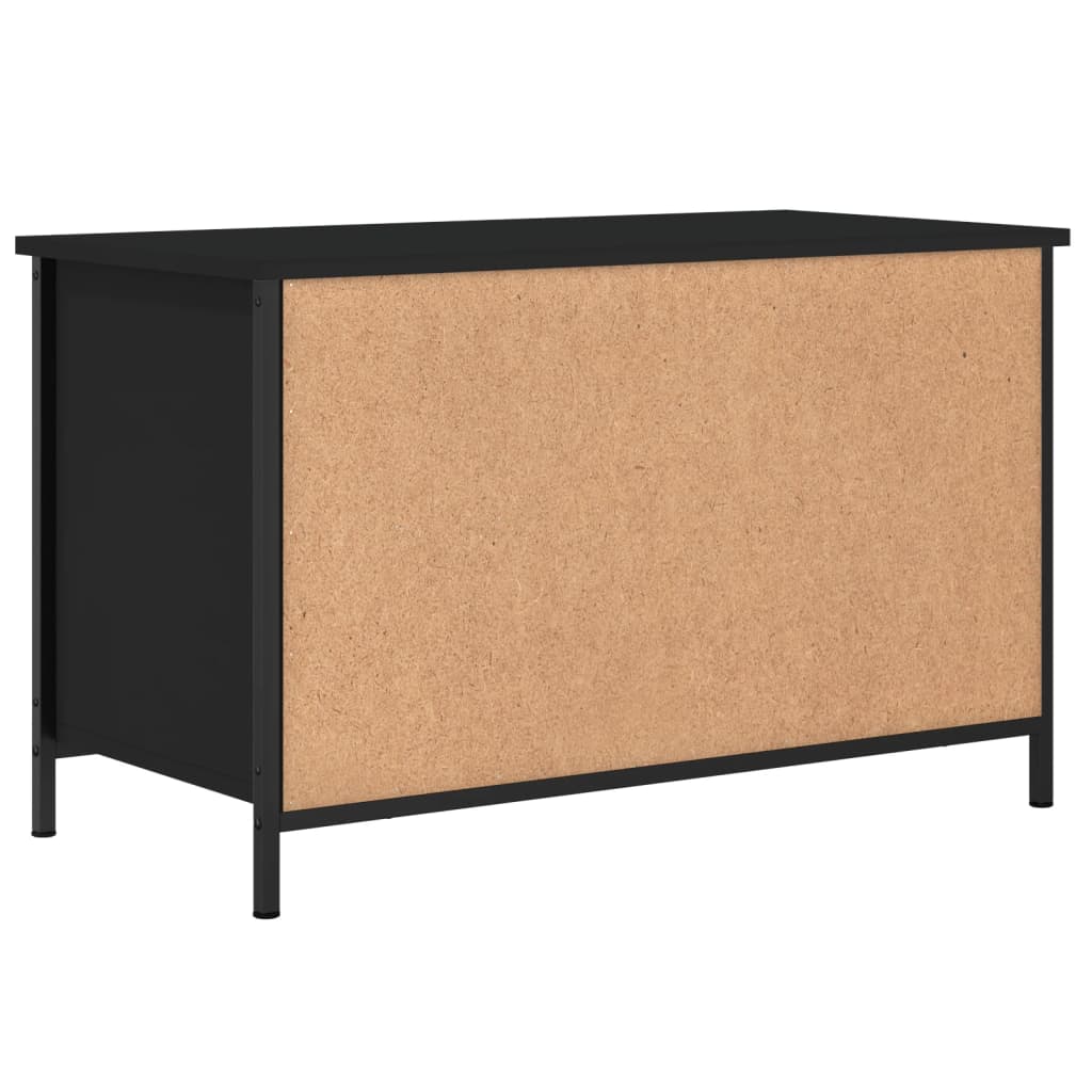 Mobile Porta TV Nero 80x40x50 cm in Legno Multistrato 832768