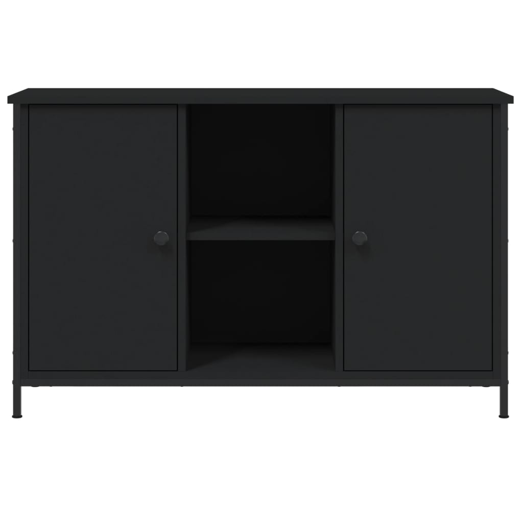 Mobile Porta TV Nero 100x35x65 cm in Legno Multistrato 832778