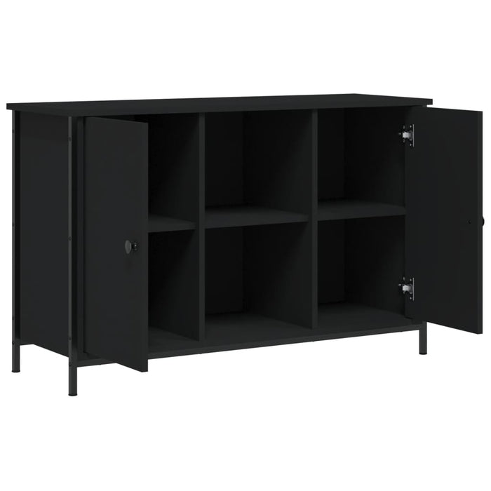 Mobile Porta TV Nero 100x35x65 cm in Legno Multistrato 832778