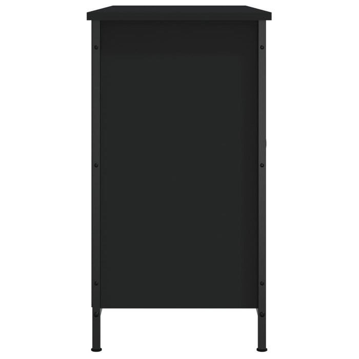 Mobile Porta TV Nero 100x35x65 cm in Legno Multistrato 832778