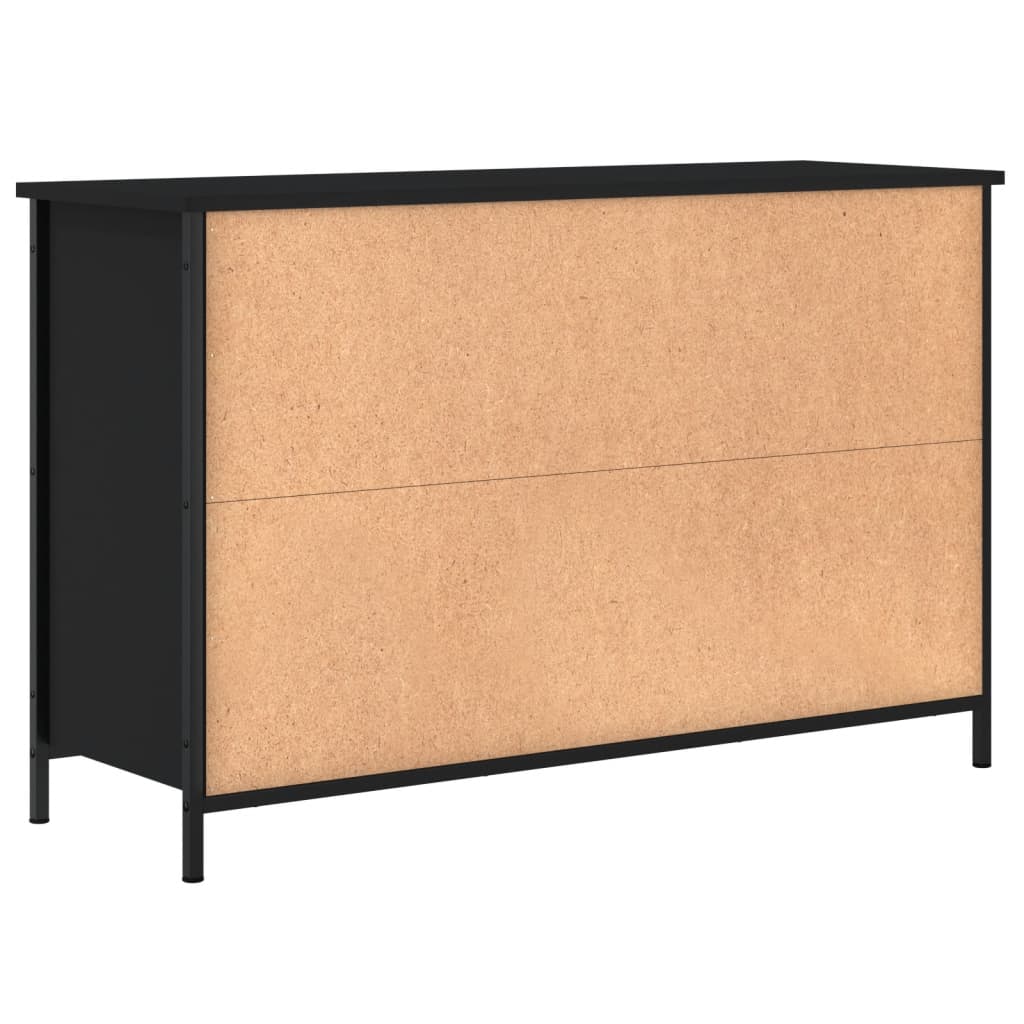 Mobile Porta TV Nero 100x35x65 cm in Legno Multistrato 832778