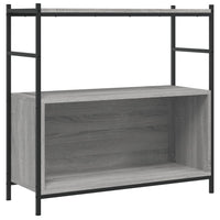 Libreria Grigio Sonoma 80x30x78,5 cm Legno Multistrato e Ferrocod mxl 130025