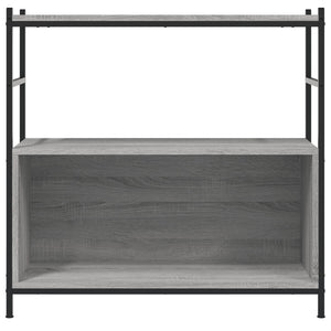 Libreria Grigio Sonoma 80x30x78,5 cm Legno Multistrato e Ferro 832796