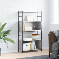 Libreria Grigio Sonoma 80x30x145,5 cm Legno Multistrato e Ferrocod mxl 106056