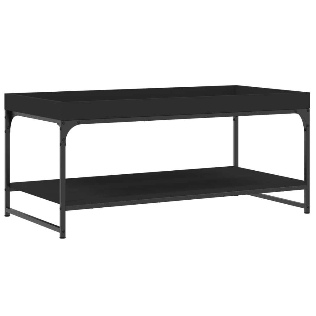 Tavolino da Salotto Nero 100x49x45 cm in Legno Multistratocod mxl 106054