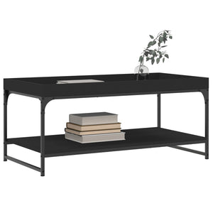 Tavolino da Salotto Nero 100x49x45 cm in Legno Multistratocod mxl 106054