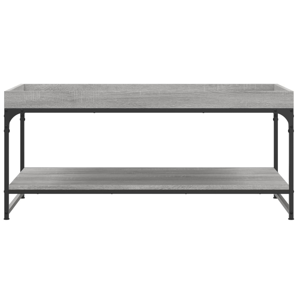 Tavolino da Salotto Grigio Sonoma 100x49x45cm Legno Multistrato 832806