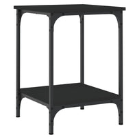 Tavolino da Salotto Nero 40x40x55 cm in Legno Multistrato 832823