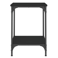 Tavolino da Salotto Nero 40x40x55 cm in Legno Multistrato 832823