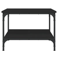 Tavolino da Salotto Nero 55x55x40 cm in Legno Multistrato 832828