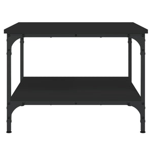 Tavolino da Salotto Nero 55x55x40 cm in Legno Multistrato 832828