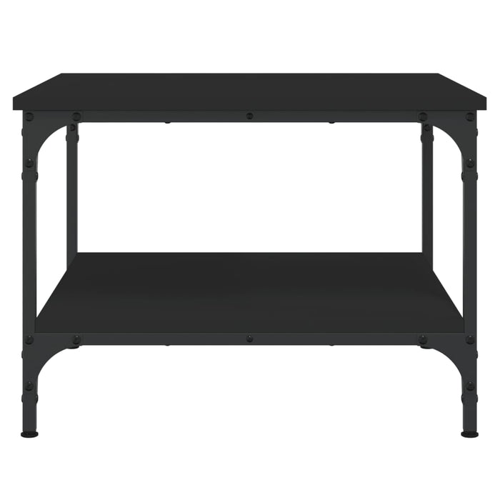 Tavolino da Salotto Nero 55x55x40 cm in Legno Multistrato 832828