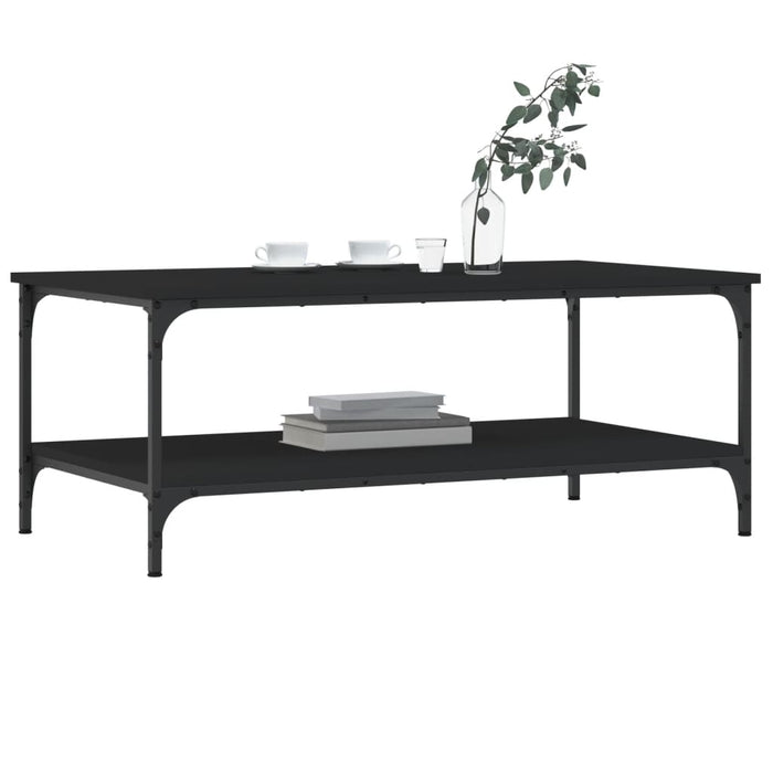 Tavolino da Salotto Nero 100x55x40 cm in Legno Multistrato 832833