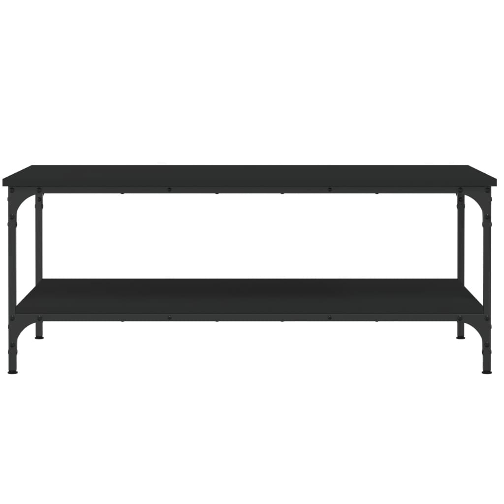 Tavolino da Salotto Nero 100x55x40 cm in Legno Multistrato 832833